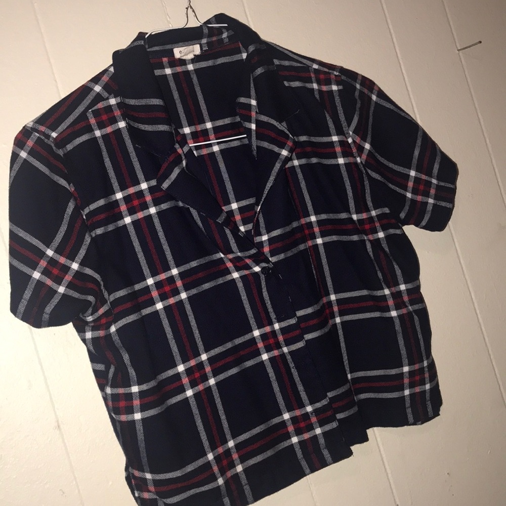Plaid flannel that is also a crop top